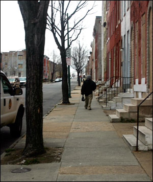 Baltimore city street by Skip Brown