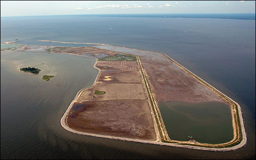 Aerial view of Poplar Island. Credit: Jane Thomas.